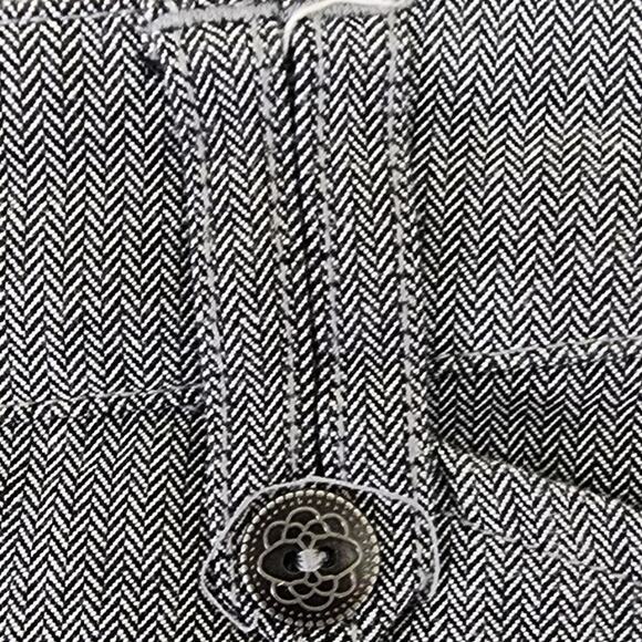 Christopher & Banks Vintage Gray and Black Herringbone Dress Pants Women's Sz 4 - Picture 1 of 9